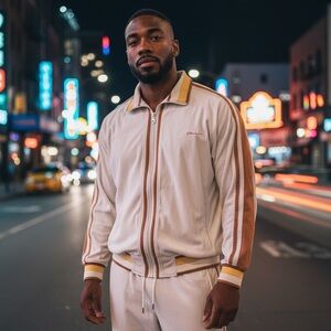 Y2K Koran Velour Tracksuit Hip Hop Size XL Baggy